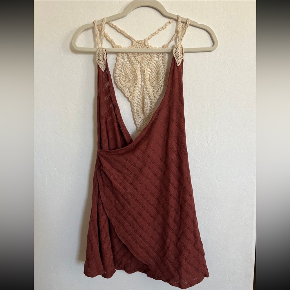 Free people boho wrap tunic top dress